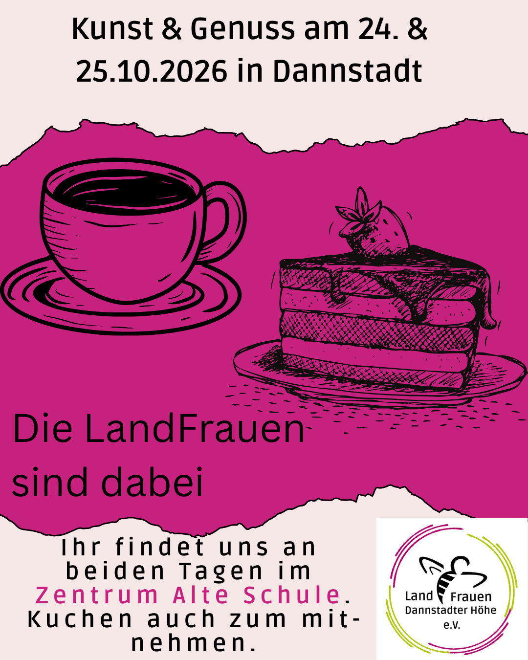 Kuchenbuffet bei Kunst & Genuss in Dannstadt
