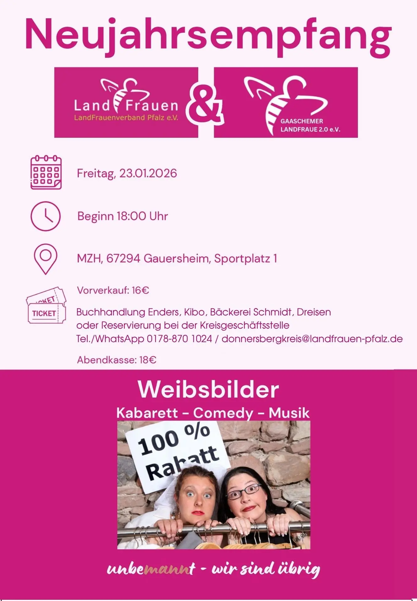 Weibsbilder Plakat 2026