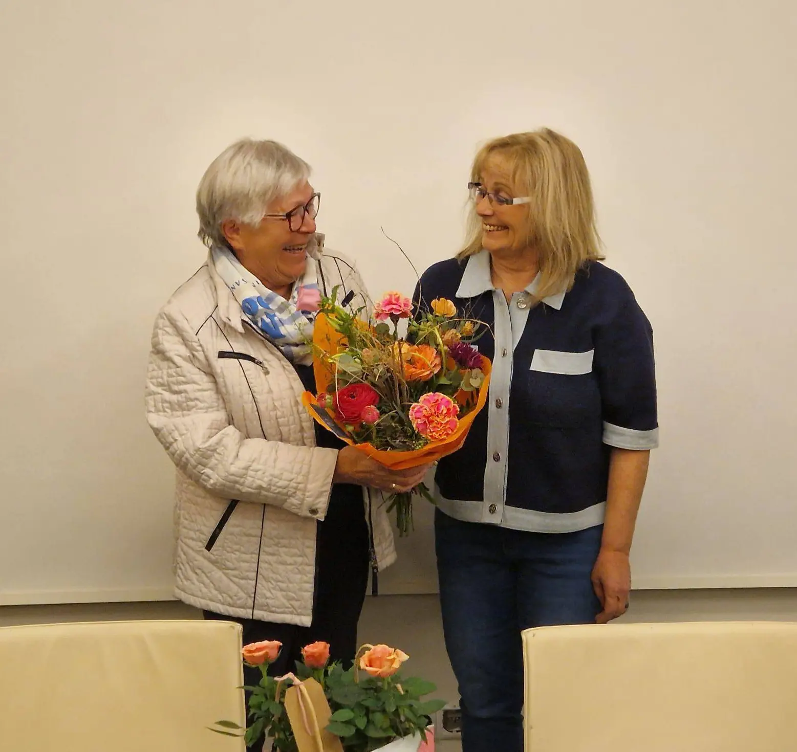 Übergabe des Kreisvorsitzes an die stellvertretende Vorsitzende Birgit Jura bei der Kreisvertreterinnenversammlung am 23.04.2026 in Münchweiler