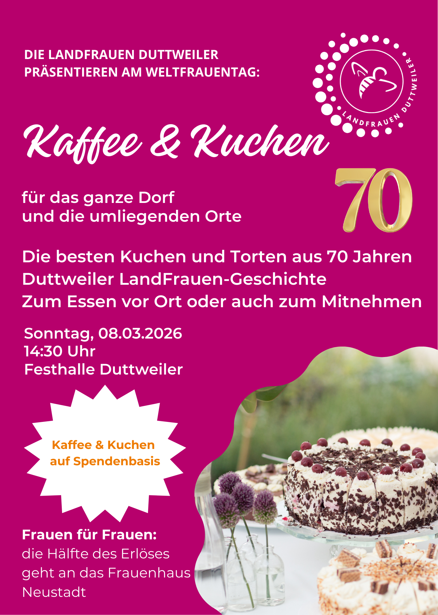 Kaffee Und Kuchen Plakat 2026 Neu