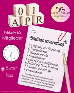 Mitgliederversammlung 01.04.