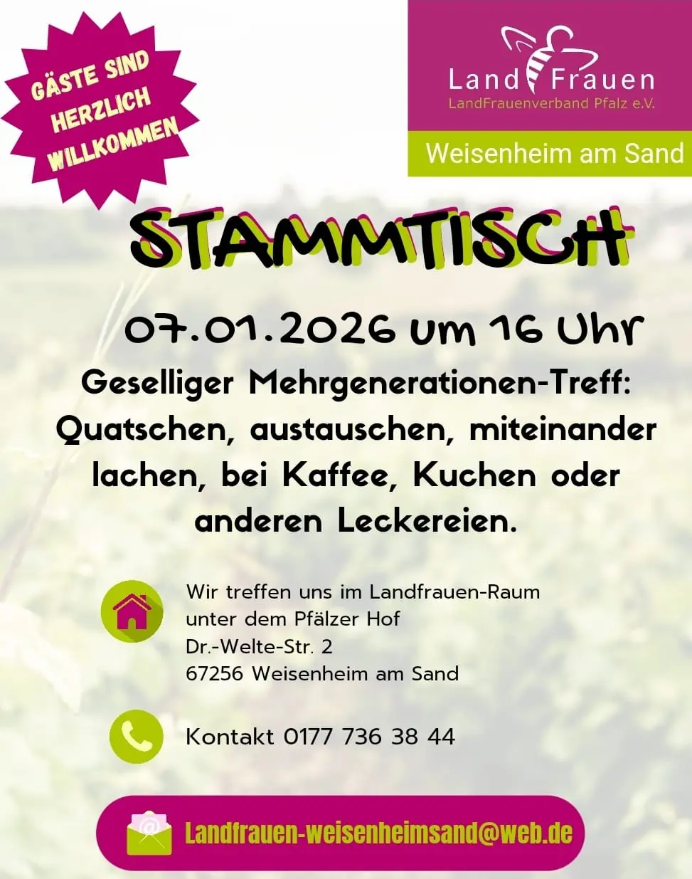 Flyer Stammtisch Januar 2026