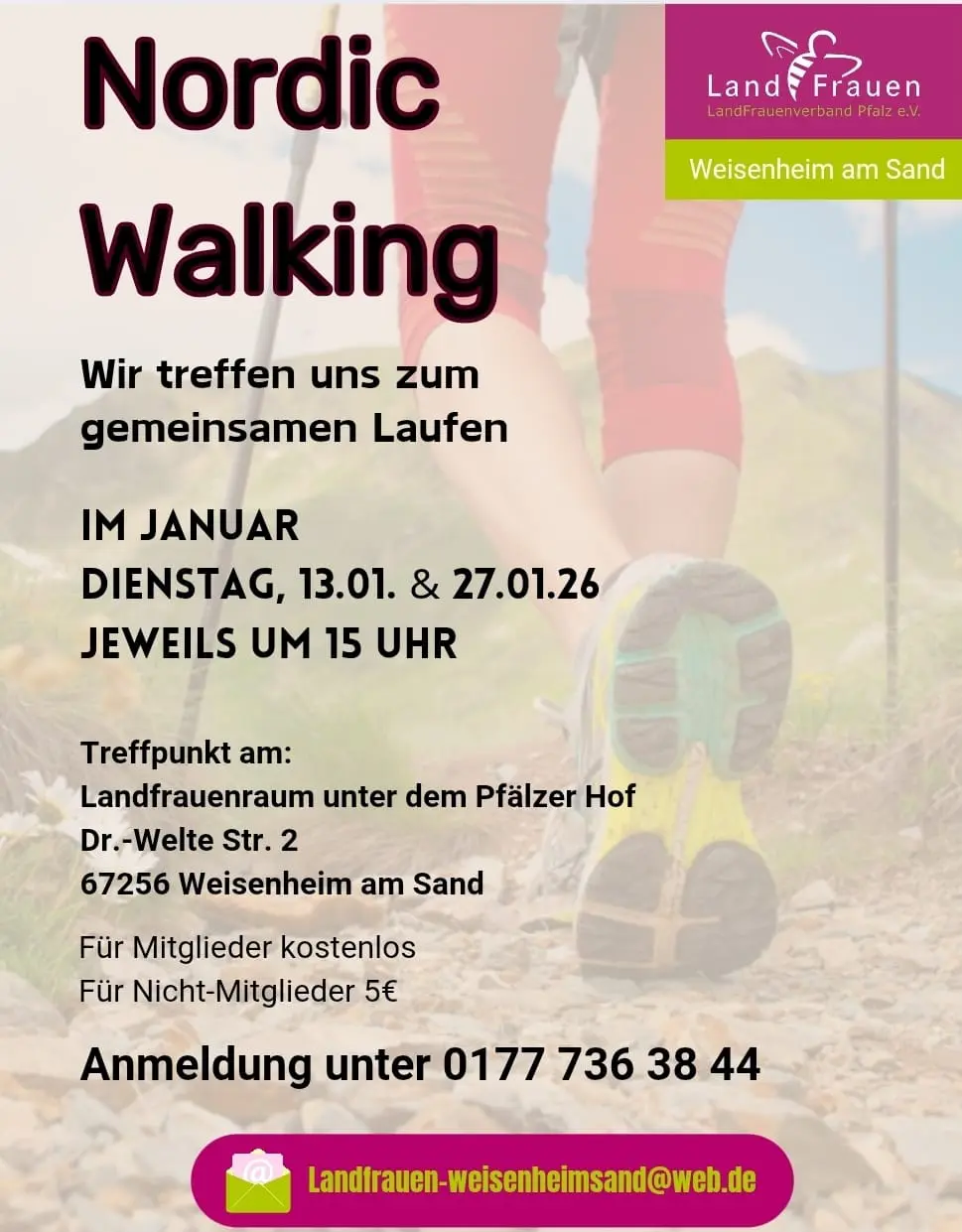 Flyer Nordic Walking Januar 2026