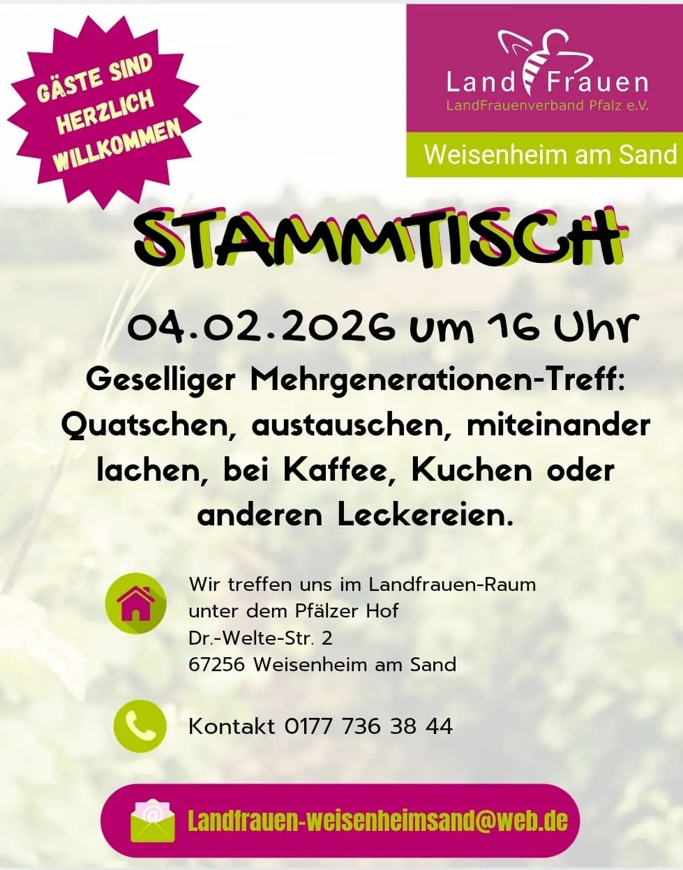 Flyer Stammtisch Februar 2026