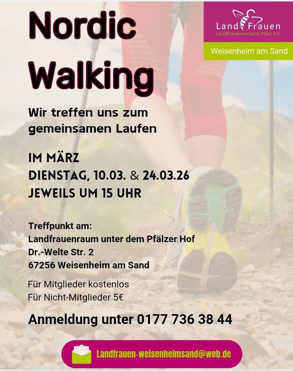 Flyer Nordic Walking März 2026