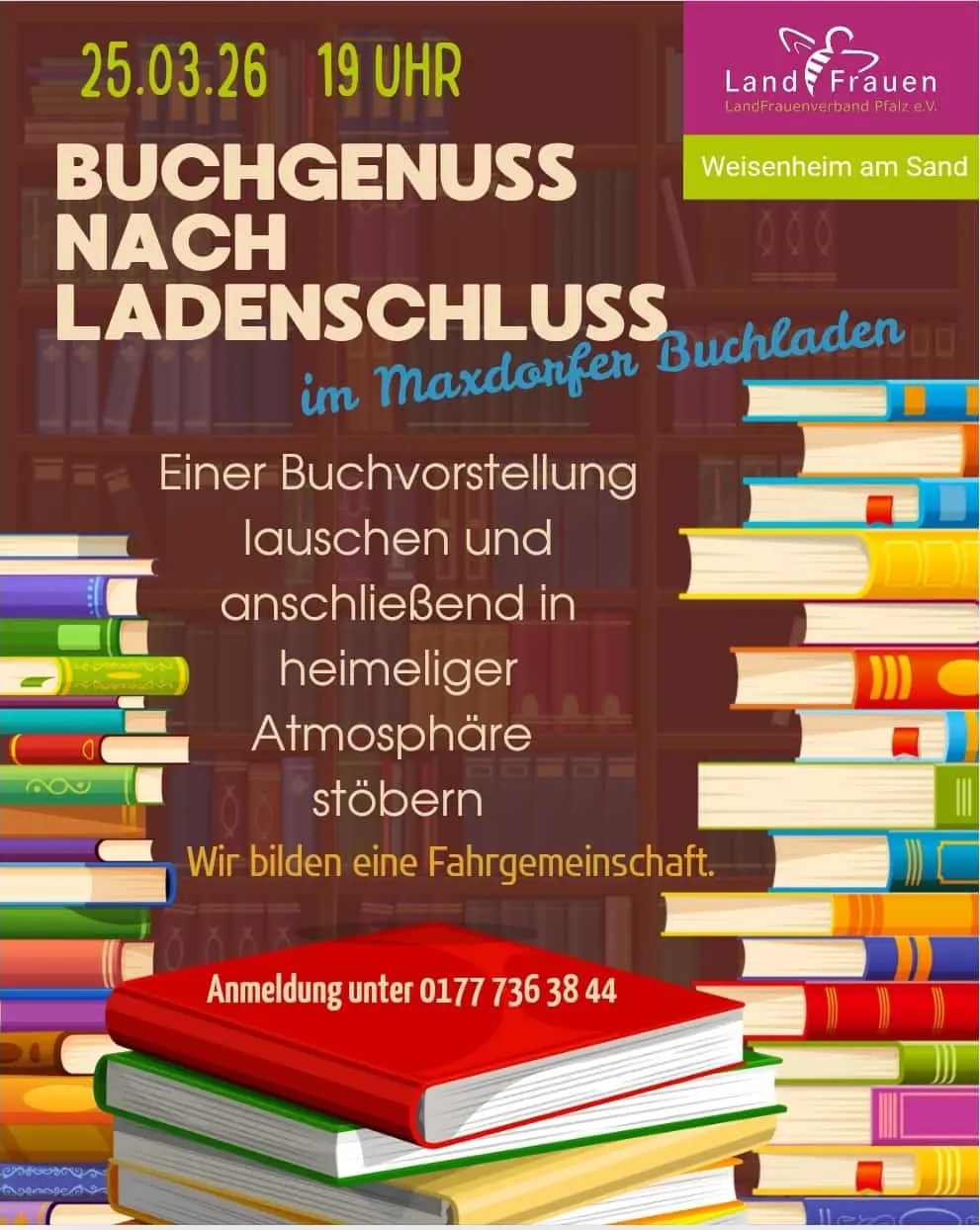 Flyer Buchgenuss März 2026