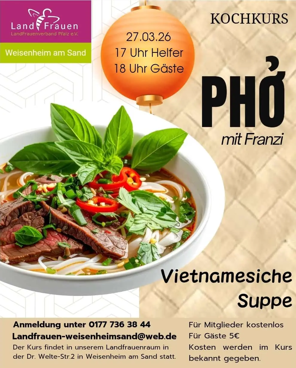 Flyer Pho-Suppe März 2026