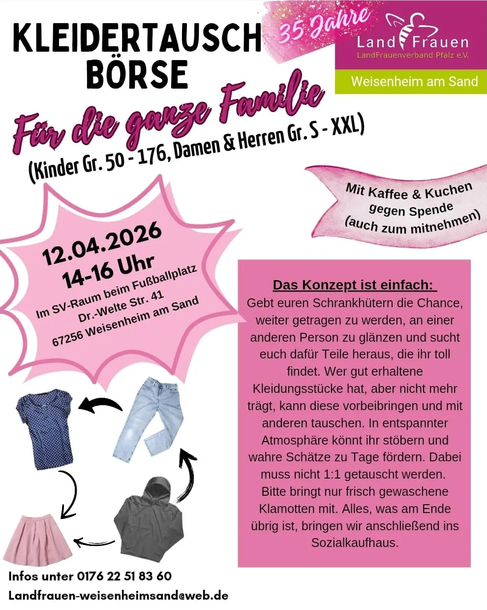 Flyer Kleidertauschbörse April 2026