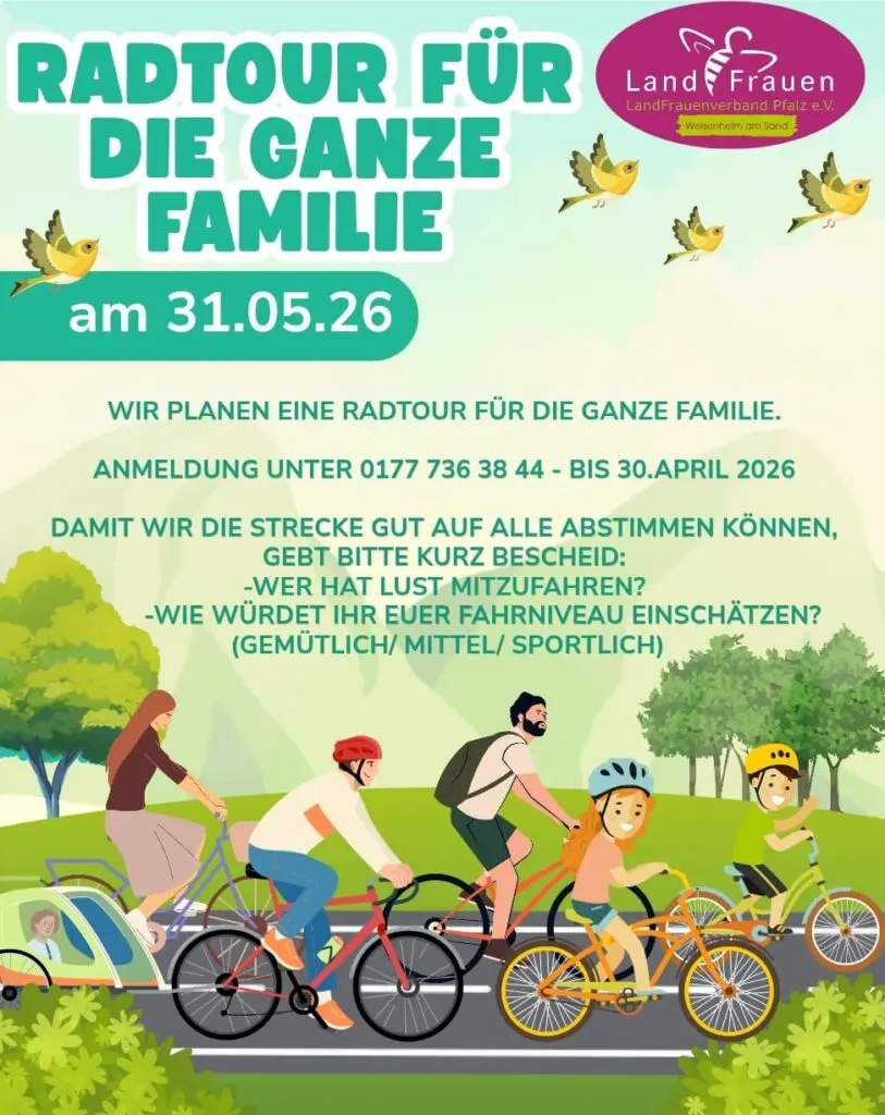 Flyer Radtour Mai 2026