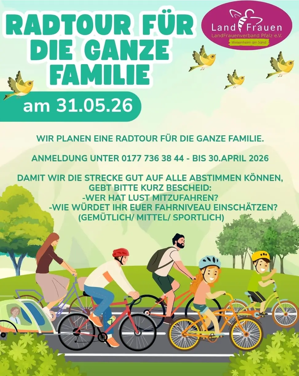 Flyer Radtour Mai 2026
