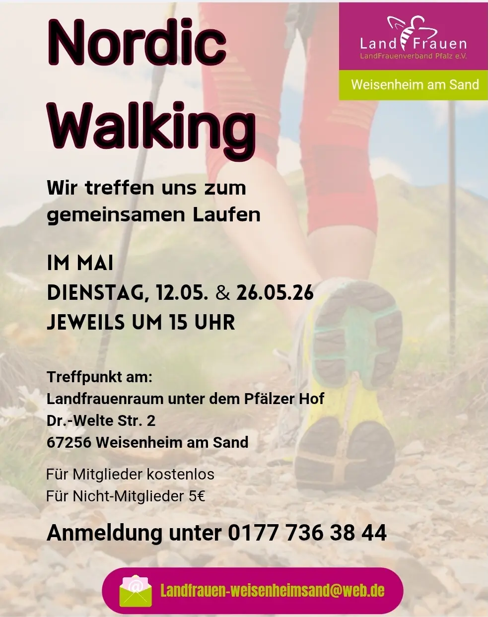 Flyer Nordic Walking Mai 2026