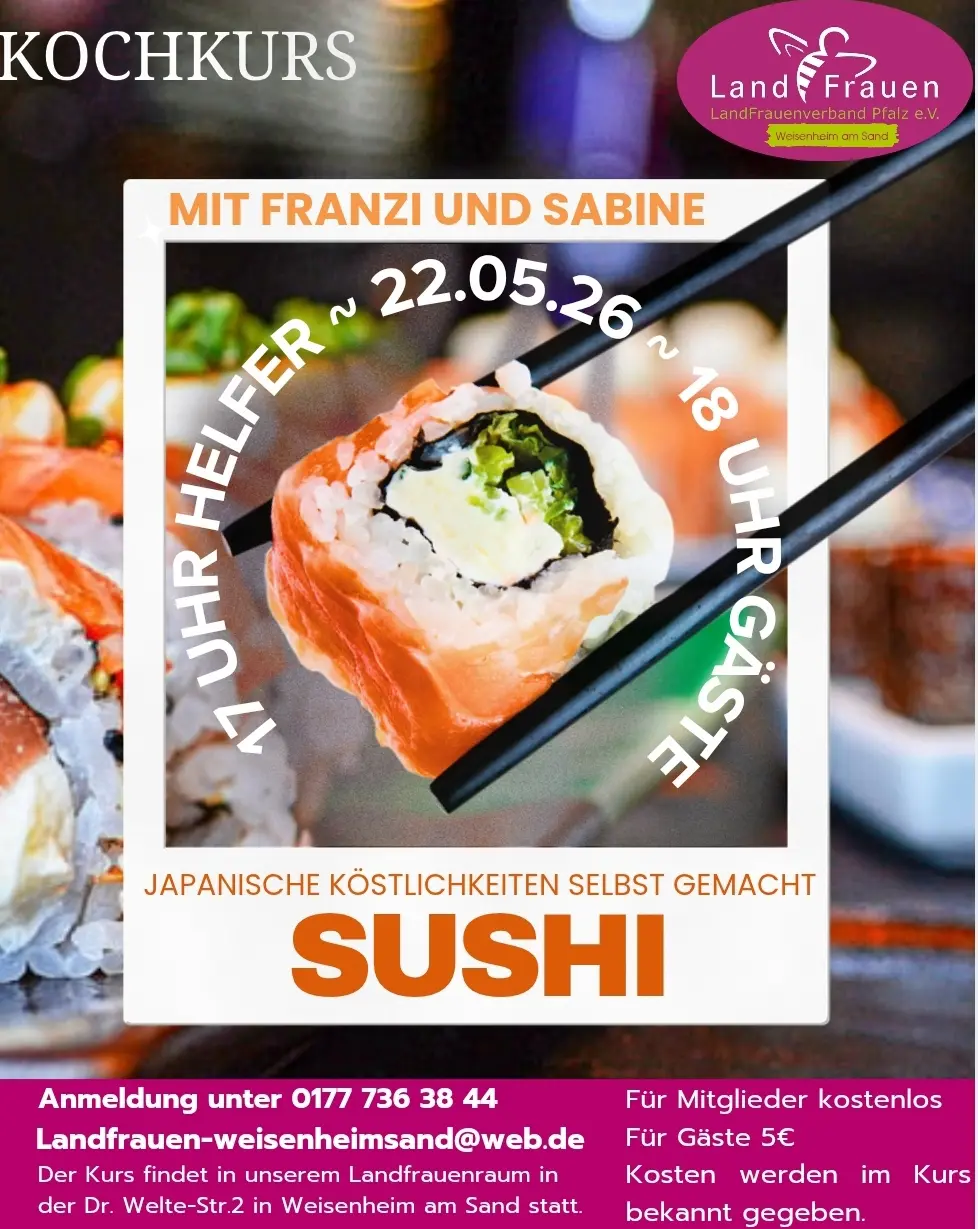 Flyer Sushi Mai 2026