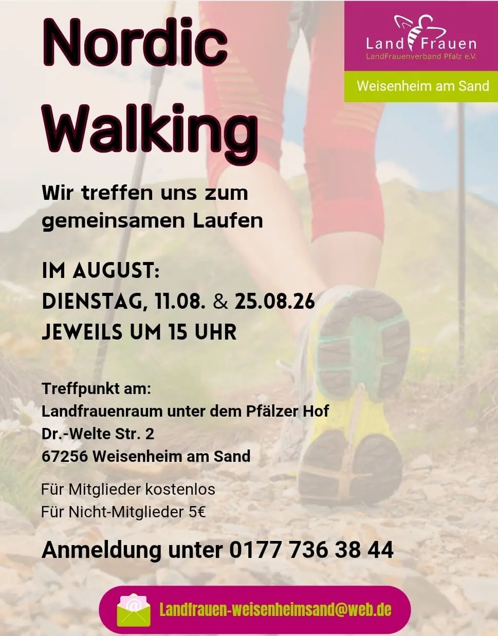 Flyer Nordic Walking August 2026