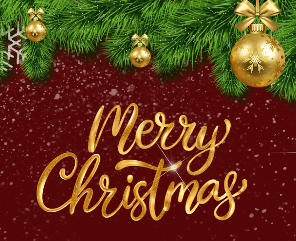 Red Classy Merry Christmas Wishes Instagram Post