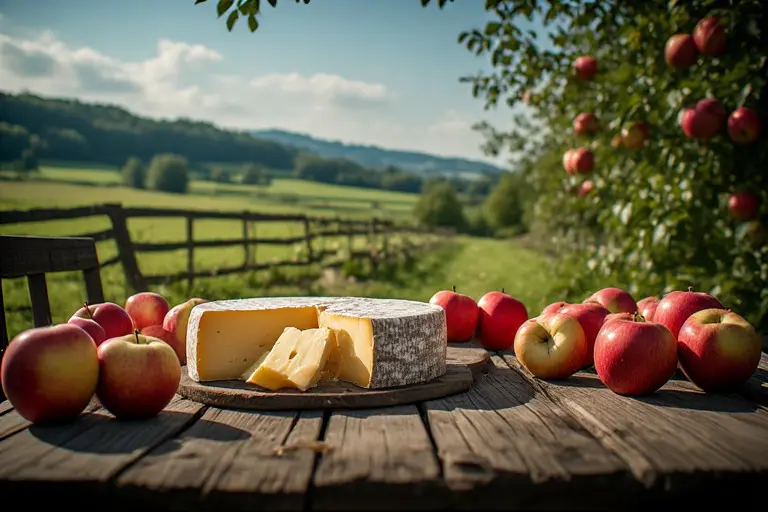 Äpfel Und Käse_KI generiert
