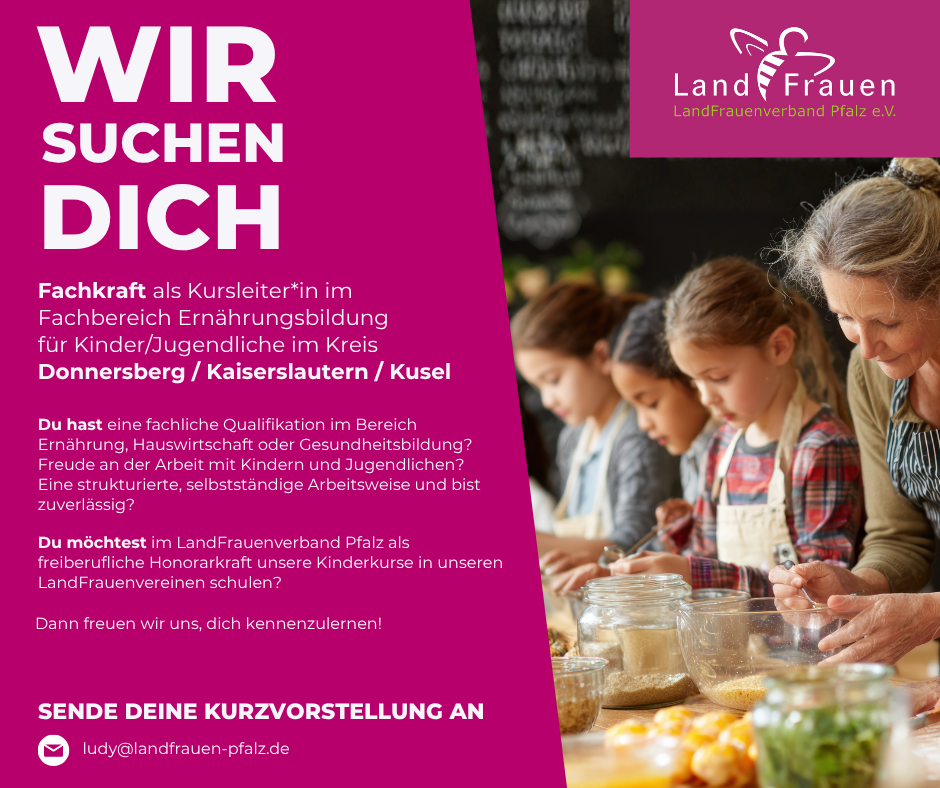 Kursleiterin EB Kinder Stellenanzeige